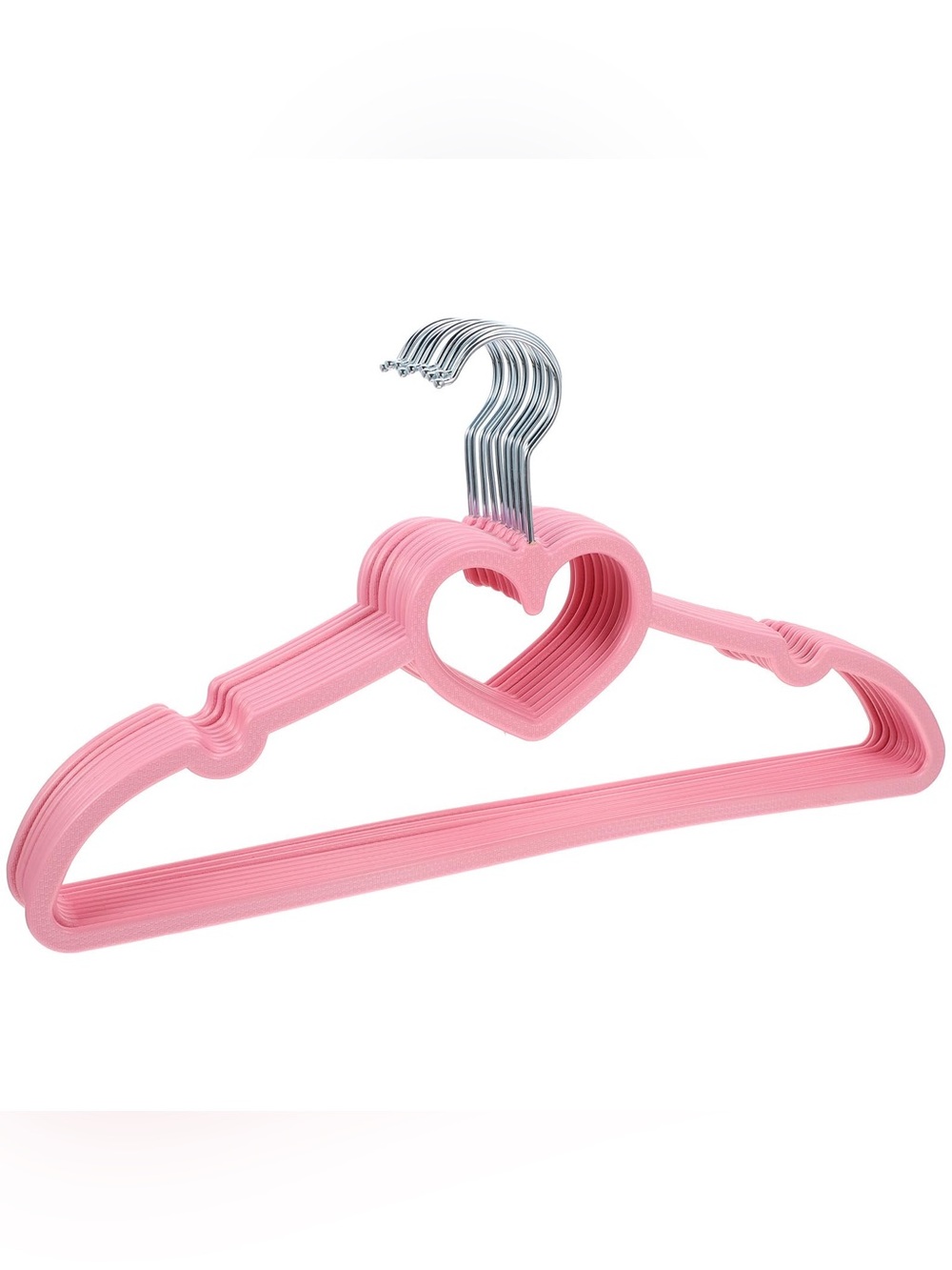 Set of 16 Pink Velvet Heart Hangers Bridesmaid Wedding Coquette Girly